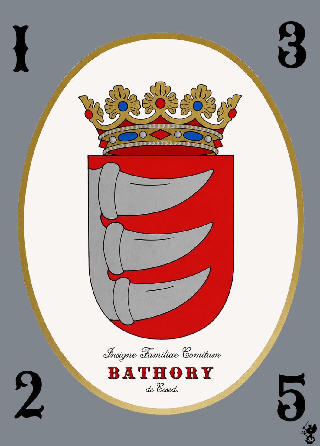 Erb rodu Báthory – maľba Nikolausa Paula Esterházyho